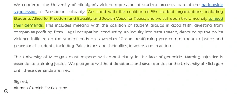 Alumni of UMich for Palestine 2023 4_#5
